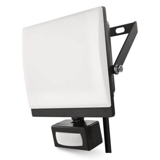 Emos LED Fluter mit Bewegungsmelder Tambo Evo 30W neutralweiss 4000K IP44 Schwarz Aluminium 15,5x17cm ZS2934
