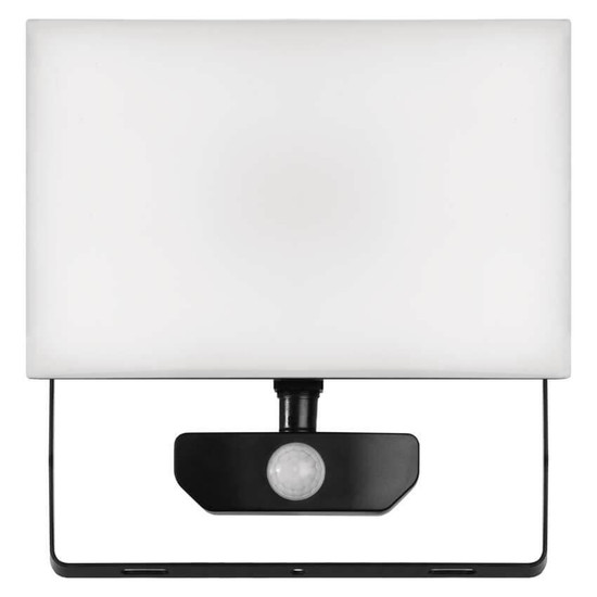 Emos LED Fluter mit Bewegungsmelder Tambo 50W neutralweiss 4000K IP54 Schwarz Aluminium 21x22cm ZS2942