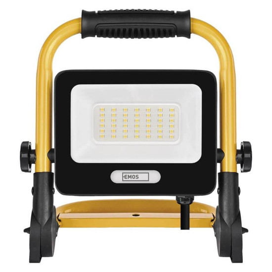Emos LED Baustrahler Glaro 30W neutralweiss 4000K IP65 Schwarz Gelb Aluminium ZS3213