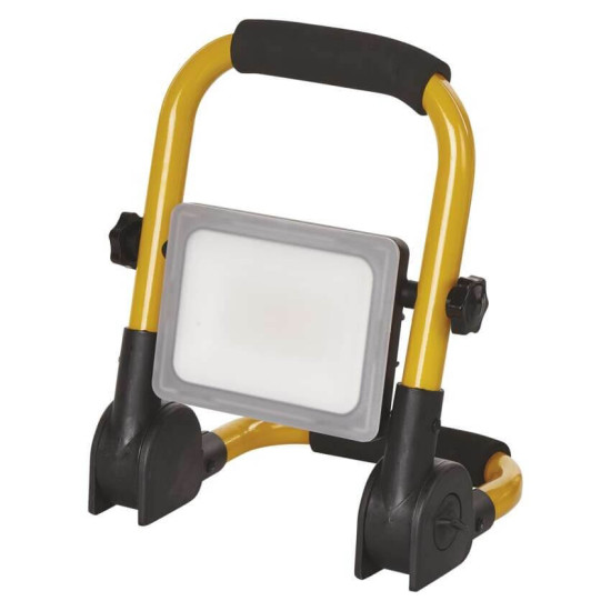 Emos LED Fluter Ilio 21W neutralweiss 4000K IP44 Schwarz Gelb Aluminium 21,5x18,5cm ZS3322