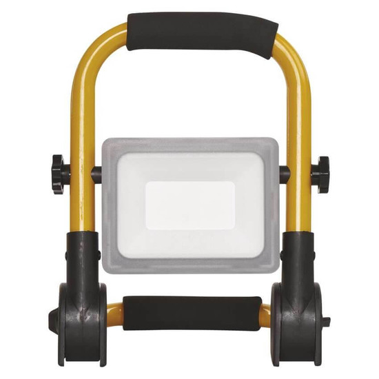 Emos LED Fluter Ilio 21W neutralweiss 4000K IP44 Schwarz Gelb Aluminium 21,5x18,5cm ZS3322