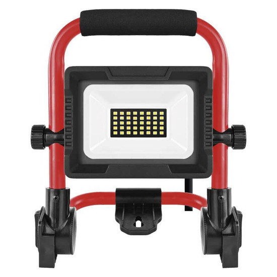 Emos LED Baustrahler Elion 20W neutralweiss 4000K IP65 Rot Schwarz Aluminium 21x14cm ZS3323