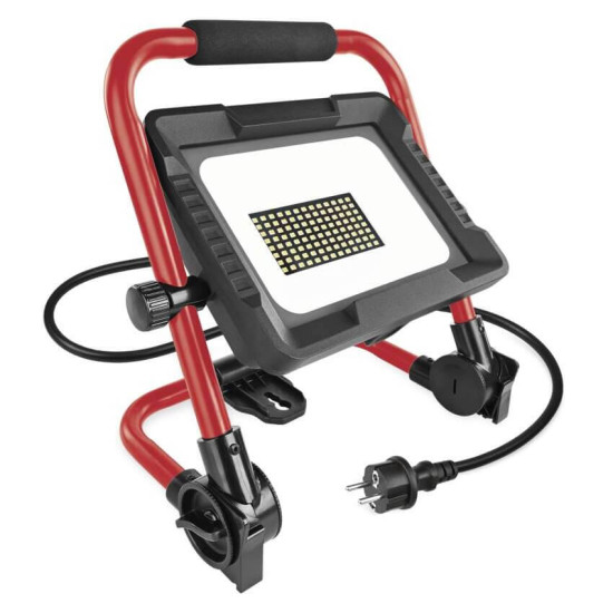 Emos LED Baustrahler Elion 50W neutralweiss 4000K IP65 Rot Schwarz Aluminium 28x18cm ZS3343