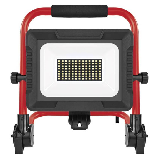 Emos LED Baustrahler Elion 50W neutralweiss 4000K IP65 Rot Schwarz Aluminium 28x18cm ZS3343