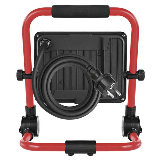 Emos LED Baustrahler Elion 50W neutralweiss 4000K IP65 Rot Schwarz Aluminium 28x18cm ZS3343