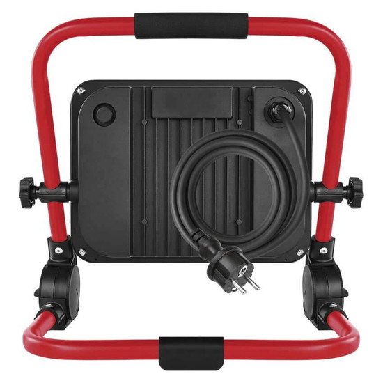 Emos LED Baustrahler Elion 100W neutralweiss 4000K IP65 Rot Schwarz Aluminium 40x35cm ZS3353