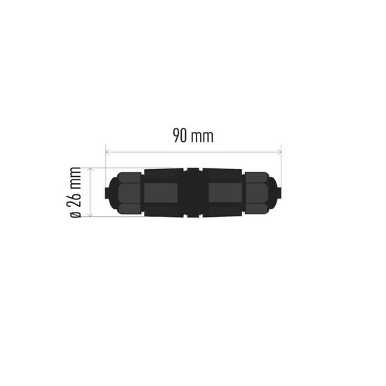 Emos LED Fluter IP68 Schwarz Ø3cm ZS9010