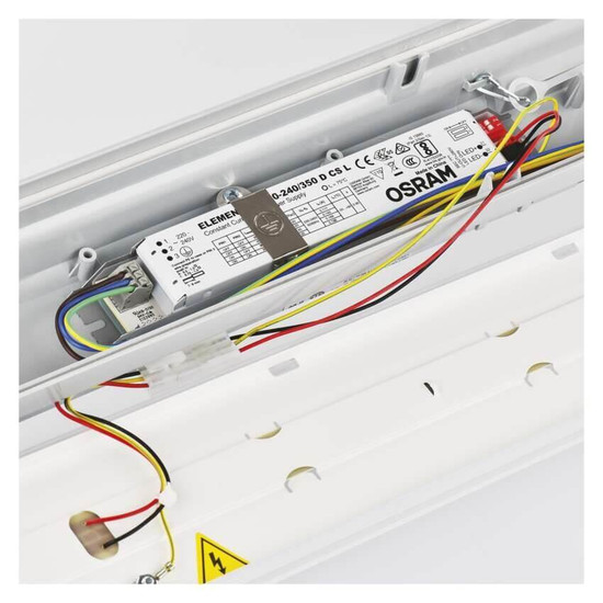 Emos LED Feuchtraumleuchte Misty 35W einstellbar tageslichtweiss 6500K IP66 Grau 122cm ZT1531