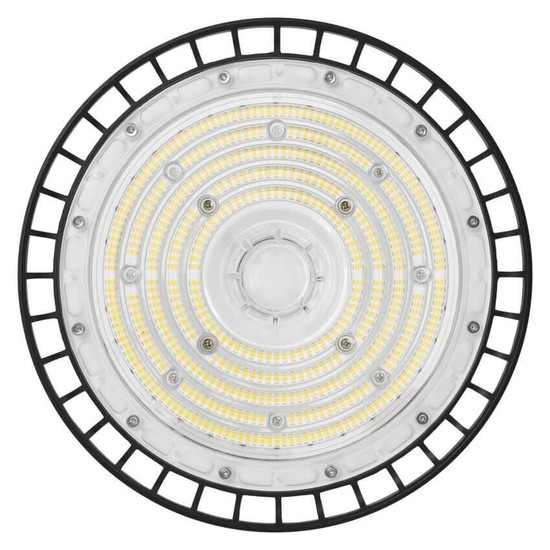 Emos LED Hallenleuchte Aster 100W neutralweiss 4000K IP65 Schwarz Aluminium Ø26,5cm ZU310.9
