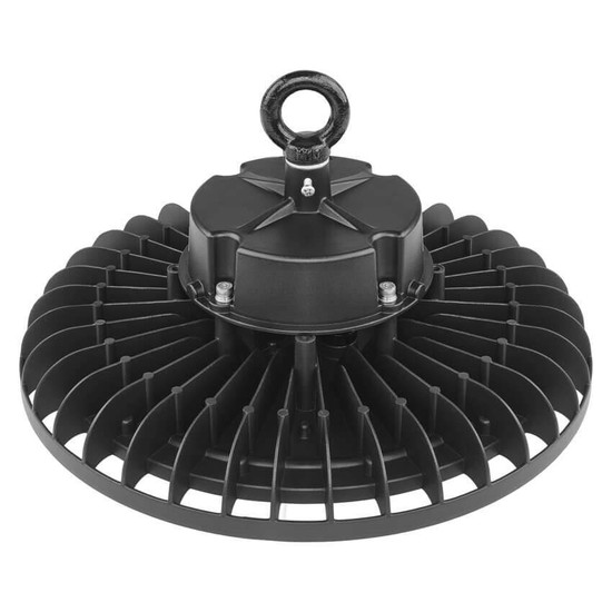 Emos LED Hallenleuchte Aster 150W neutralweiss 4000K IP65 Schwarz Aluminium Ø30cm ZU315.6