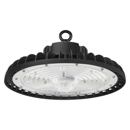 Emos LED Hallenleuchte Aster 150W neutralweiss 4000K IP65 Schwarz Aluminium Ø30cm ZU315.9