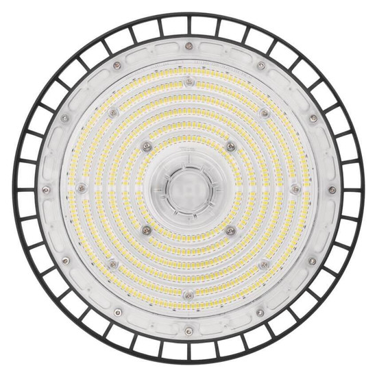 Emos LED Hallenleuchte Aster 150W neutralweiss 4000K IP65 Schwarz Aluminium Ø30cm ZU315.9