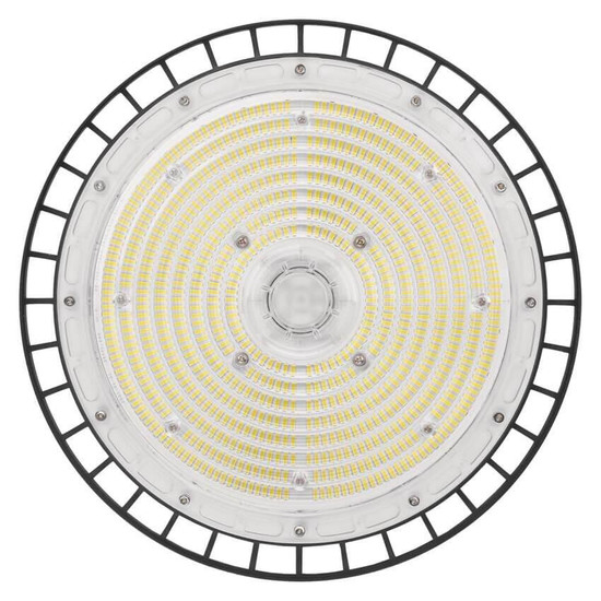 Emos LED Hallenleuchte Aster 200W neutralweiss 4000K IP65 Schwarz Aluminium Ø34cm ZU320.6
