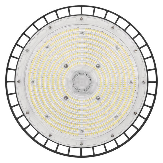 Emos LED Hallenleuchte Aster 200W neutralweiss 4000K IP65 Schwarz Aluminium Ø34cm ZU320.9