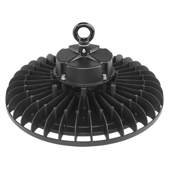 Emos LED Hallenleuchte Aster 200W neutralweiss 4000K IP65 Schwarz Aluminium Ø34cm ZU320.9