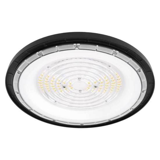 Emos LED Hallenleuchte Cirus 100W neutralweiss 4000K IP65 Dunkelgrau Aluminium Ø26cm ZU902