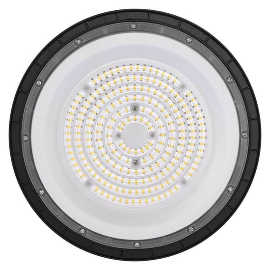 Emos LED Hallenleuchte Cirus 100W neutralweiss 4000K IP65 Dunkelgrau Aluminium Ø26cm ZU902