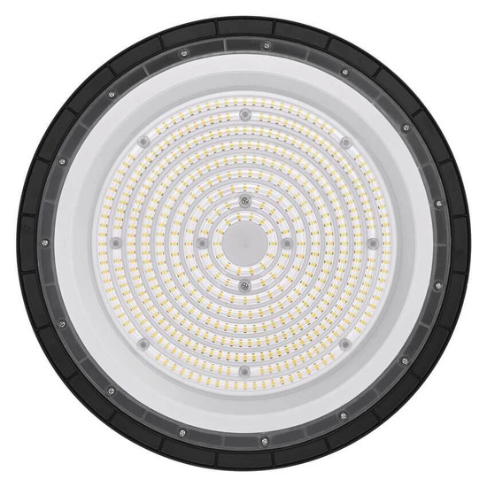 Emos LED Hallenleuchte Cirus 200W neutralweiss 4000K IP65 Dunkelgrau Aluminium Ø36cm ZU904