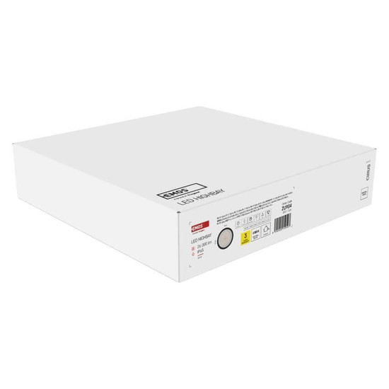 Emos LED Hallenleuchte Cirus 200W neutralweiss 4000K IP65 Dunkelgrau Aluminium Ø36cm ZU904