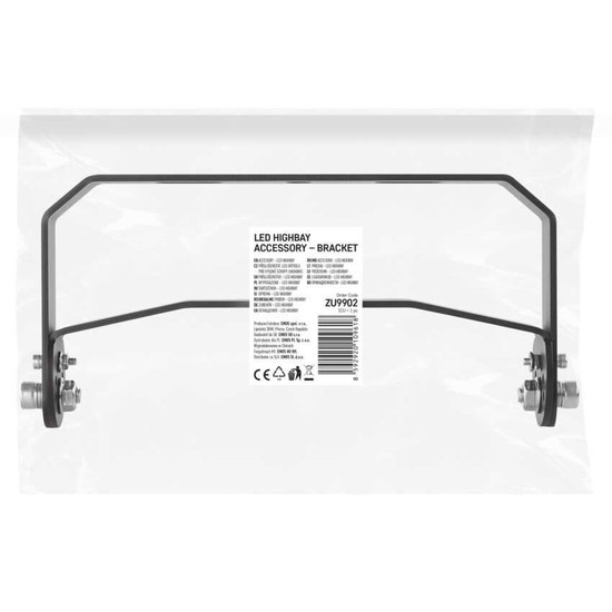 Emos Halterung Zusatzhalterung für HIGHBAY-Hallenstrahler Aluminium Schwarz ZU9902