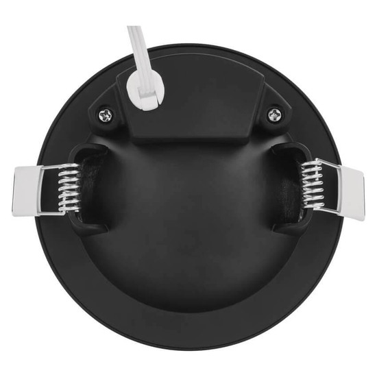 Emos LED Einbaustrahler Geri 6,5W CCT warm-/neutral-/tageslichtweiss 2700K/4000K/6500K dimmbar Schwarz Aluminium Ø10,5cm ZV1161