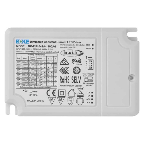 Emos Leuchtenzubehör DALI-Treiber CC 1050mA 40W ZZ409BD
