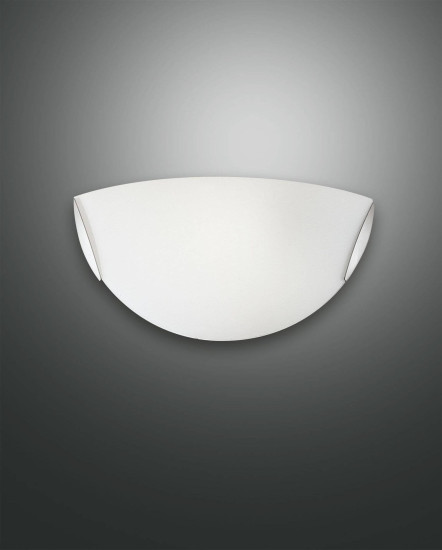 Fabas Luce Wandleuchte Fox E27 Ø300mm Weiß, made in Italy