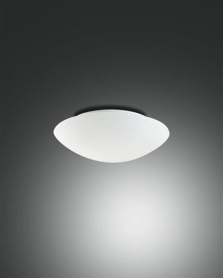 Fabas Luce Wandleuchte Pandora E27 Ø200mm Weiß, made in Italy