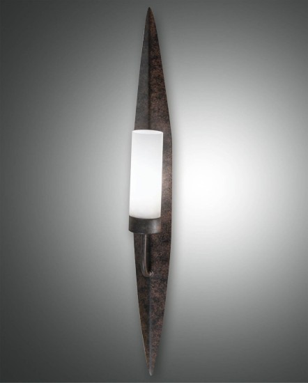 Fabas Luce Wandleuchte Vanity E14 700x95mm rostfarbig