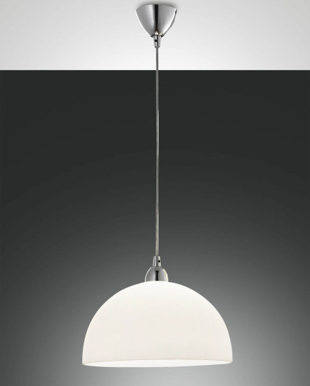 Fabas Luce Pendelleuchte Nice E27 Ø360mm Weiß, made in Italy