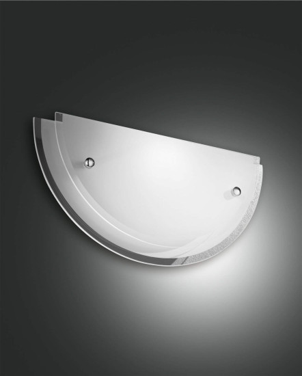 Fabas Luce Wandleuchte Hill E27 150x90mm Weiß