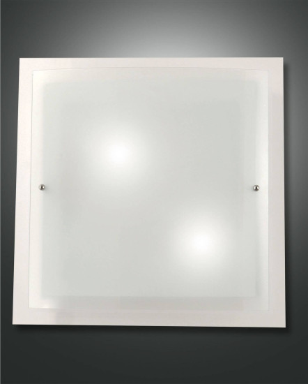 Fabas Luce Deckenleuchte Naxar E27 400x400mm Weiß