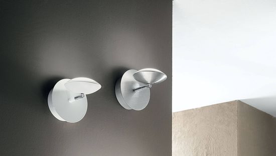 Fabas Luce LED Wandleuchte Hale Ø120mm 8W Warmweiß Weiß