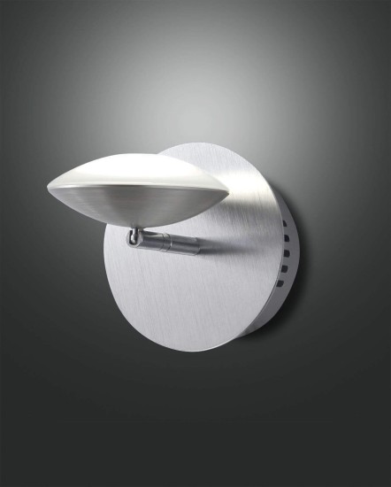 Fabas Luce LED Wandleuchte Hale Ø120mm 8W Warmweiß Aluminium