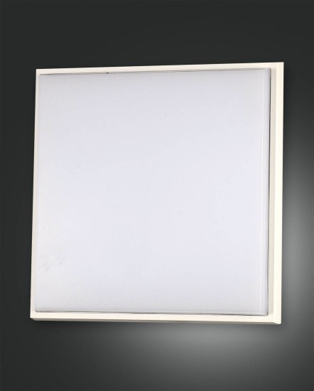 Fabas Luce LED Außen-Deckenleuchte Desdy 300x50mm 30W Warmweiß IP54 Weiß