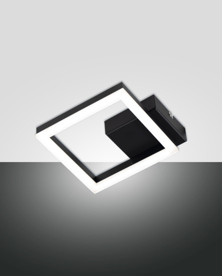 Fabas Luce Bard LED Wandleuchte 11W dimmbar warmweiß Schwarz 3394-24-101