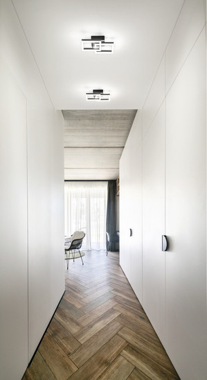 Fabas Luce Bard LED Deckenleuchte 21W dimmbar warmweiß Schwarz 3394-28-101