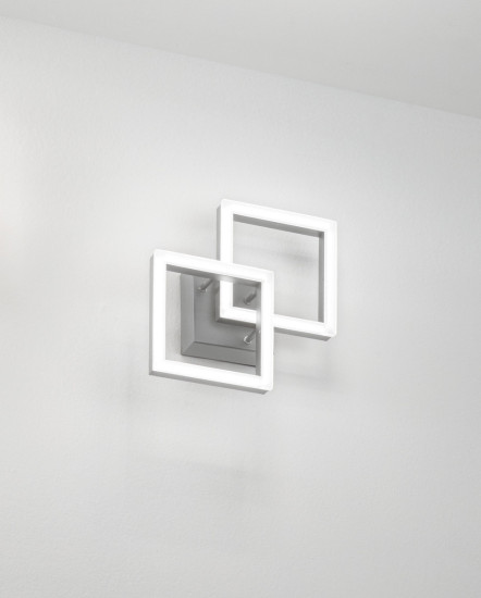 Fabas Luce Bard LED Deckenleuchte 21W dimmbar warmweiß Anthrazitgrau 3394-28-282