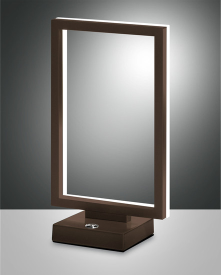 Fabas Luce Bard LED Tischleuchte 15W dimmbar warmweiß Rostbraun 3394-30-361
