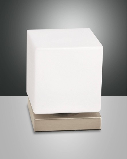 Fabas Luce LED Tischleuchte Brenta 140x110mm 6W Warmweiß Gold dimmbar