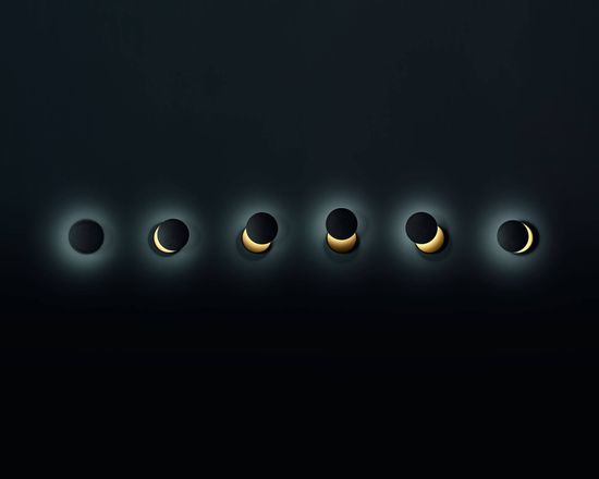 Fabas Luce LED Wandleuchte Ara >90Ra Ø120mm 8+4W Warmweiß Schwarz dimmbar