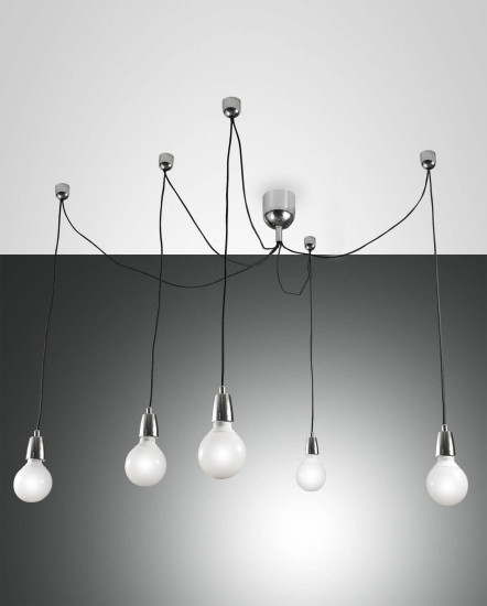Fabas Luce Pendelleuchte Blog E27 Ø120mm verchromt 5x60W