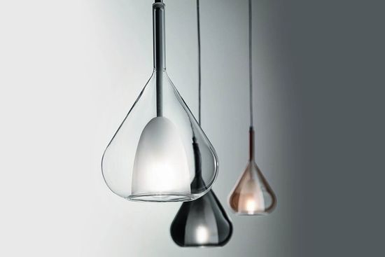 Fabas Luce Pendelleuchte Lila E27 Ø200mm Grau