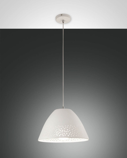 Fabas Luce Pendelleuchte Casale E27 Ø300mm Weiß