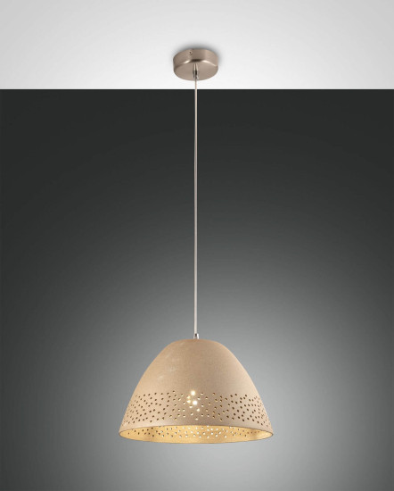 Fabas Luce Pendelleuchte Casale E27 Ø300mm Khaki
