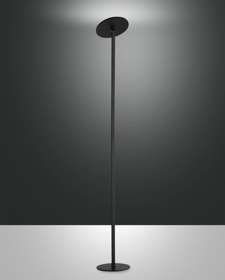 Fabas Luce Regina LED Stehleuchte 35W dimmbar steuerbare Lichtfarbe Schwarz 3551-12-101