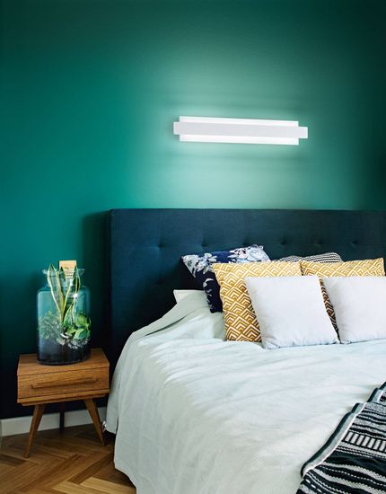 Fabas Luce LED Wandleuchte Regolo 100x55mm 21W Warmweiß Weiß dimmbar