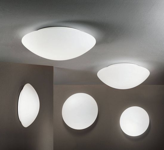 Fabas Luce LED Deckenleuchte Pandora Ø360mm 24W Warmweiß Weiß dimmbar, made in Italy