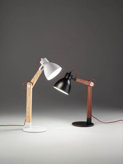 Fabas Luce Tischleuchte Sveva E27 730x410mm Schwarz