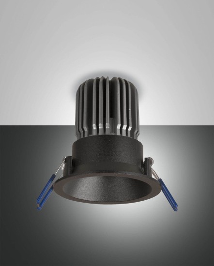 Fabas Luce LED Spot Crio round Ø82mm 11W Warmweiß Schwarz dimmbar